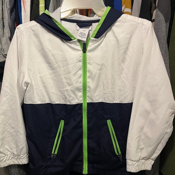 Tommy Bahama Other - White and Navy Hooded Jacket with Green Accents